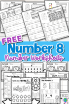 Free Printable Number 8 Worksheets