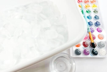 Summer Ice Cube Painting Project for Kids