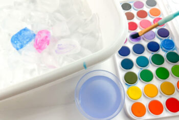 Summer Ice Cube Painting Project for Kids