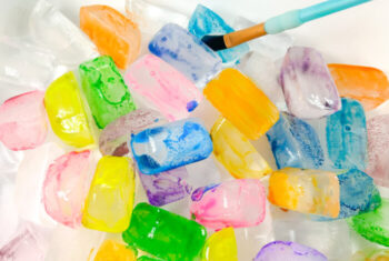 Summer Ice Cube Painting Project for Kids