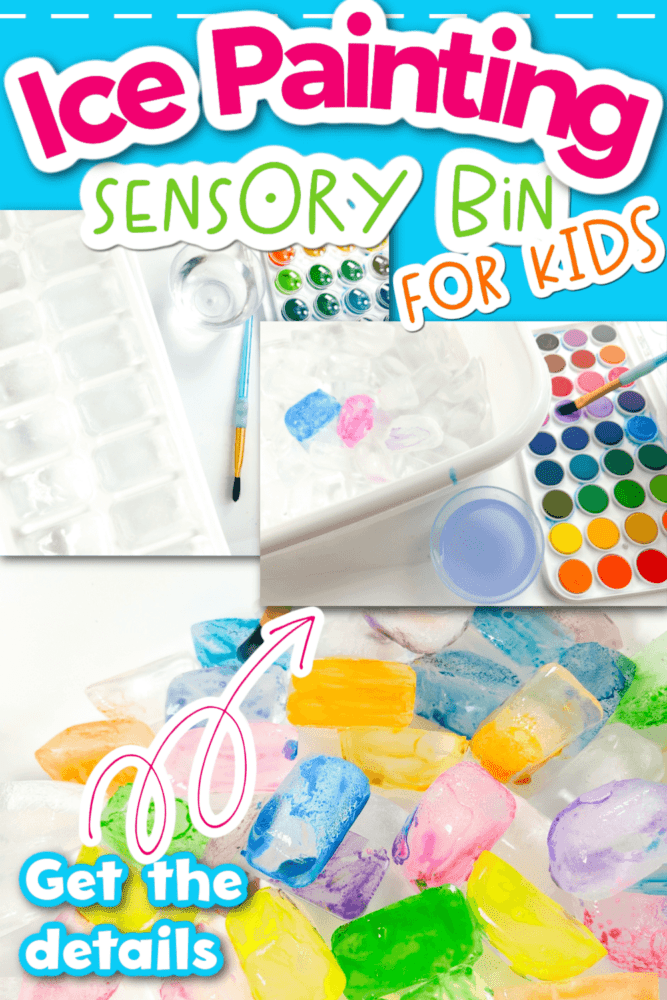 process art preschool sensory bin for summer.