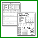 Free Printable Number 17 Worksheets
