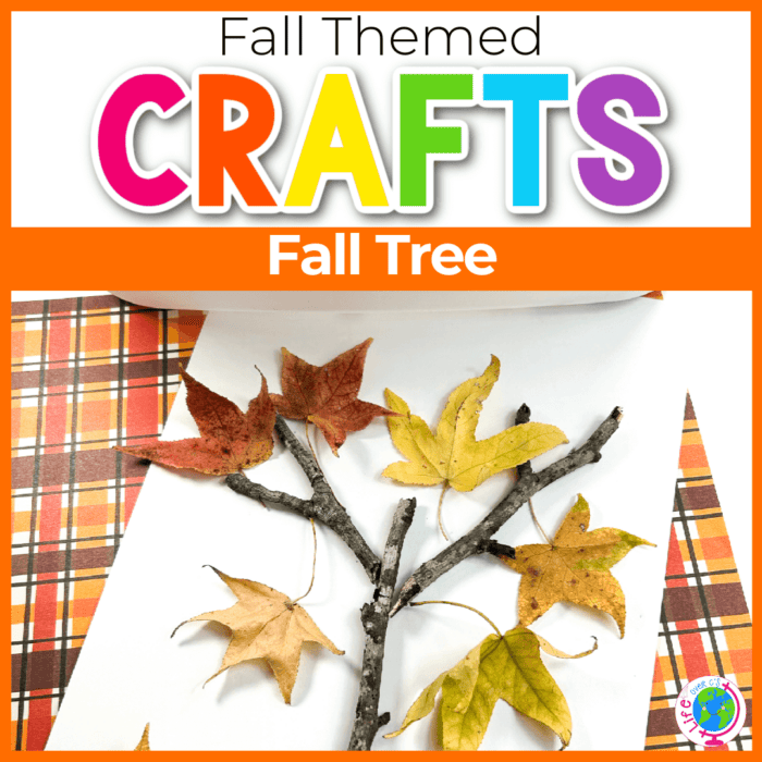 fall-themed leaf craft for kids.