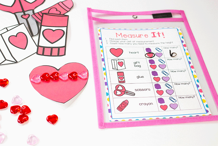 valentine's day measuring activity