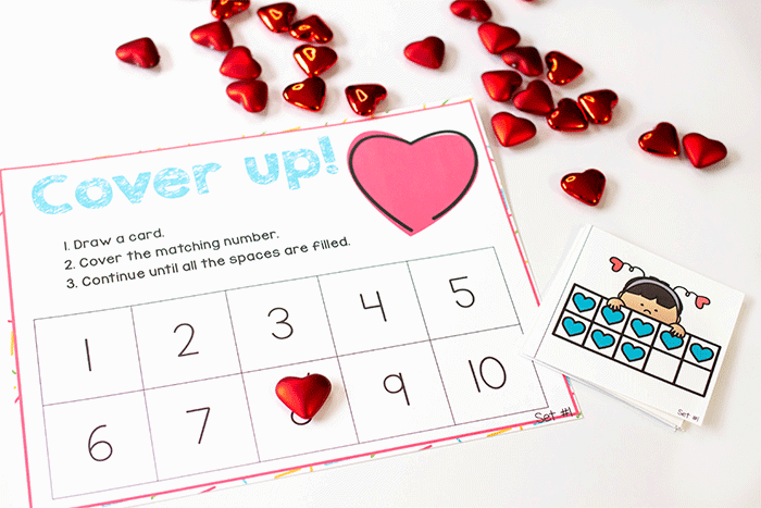 valentine math pack7