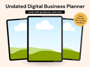 Undated Digital Business Planner