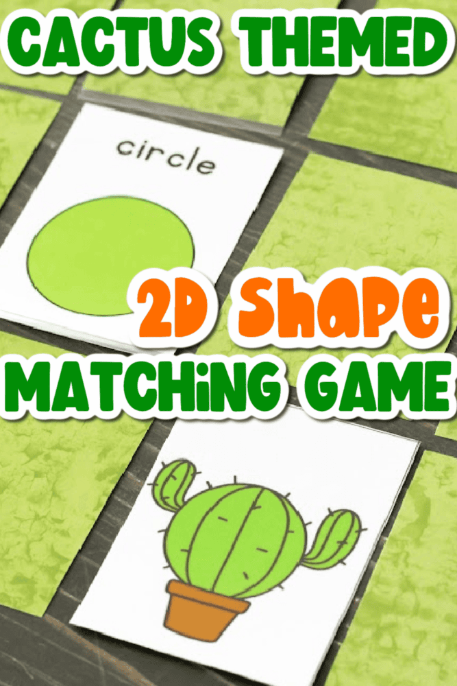 close up image of two "circle" cards flipped over in a shape matching game.