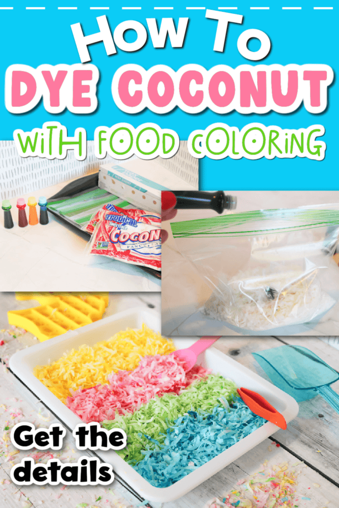 How to Dye Coconut for Sensory Bins Easy Instructions