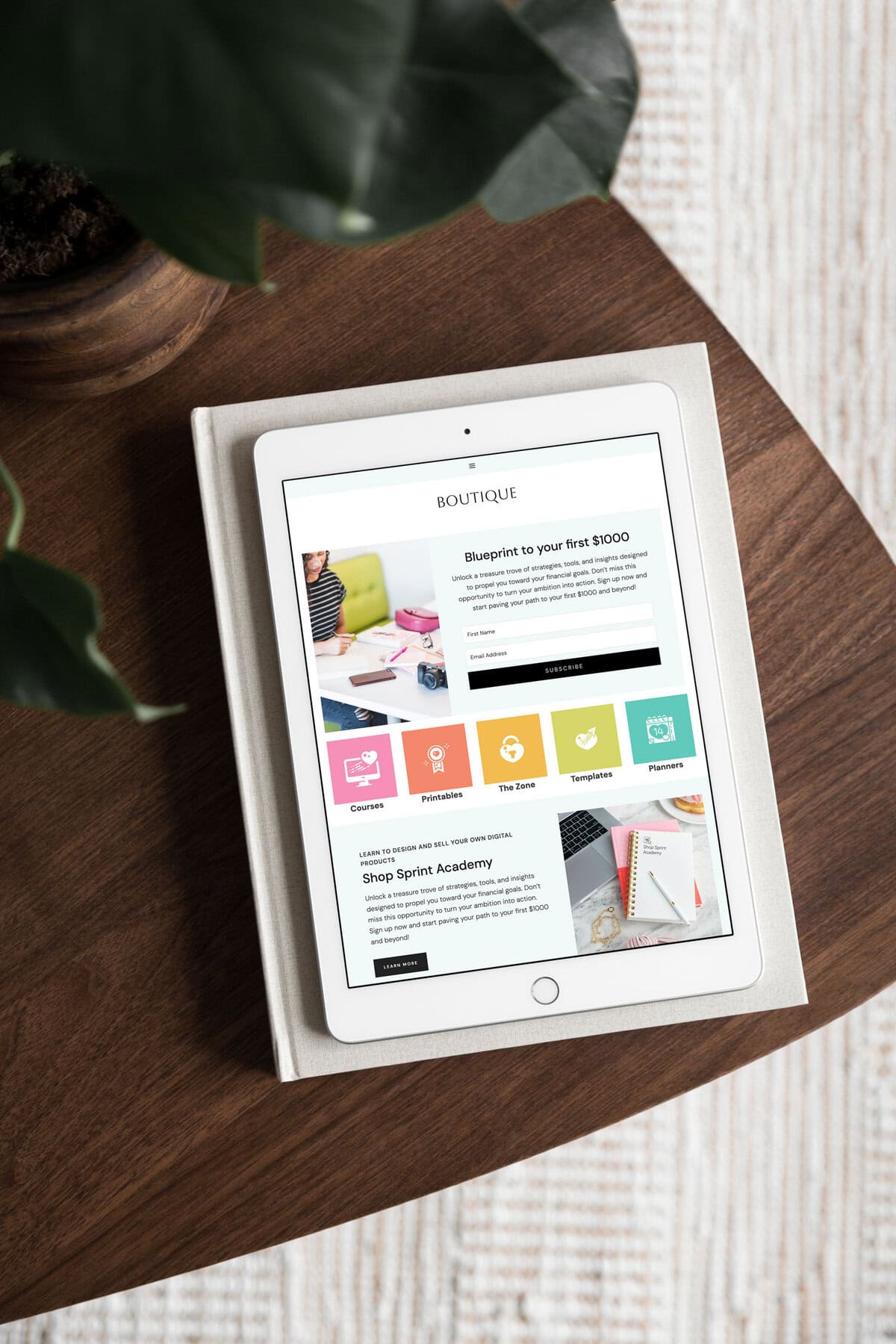 boutique mockup