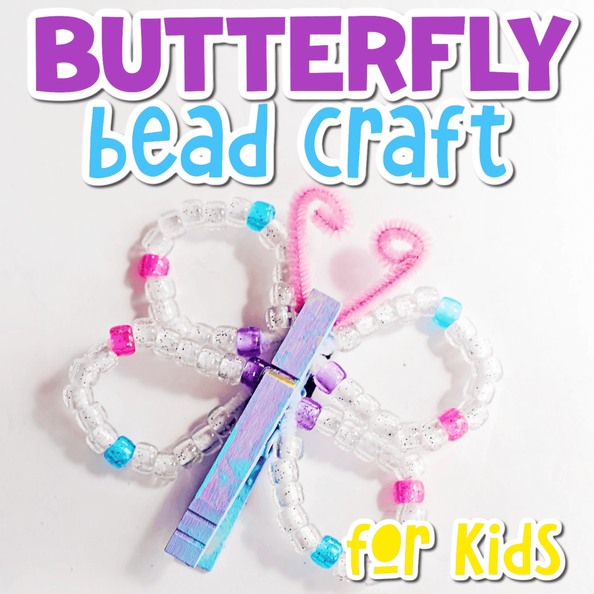 How to Create an Easy Pipe Cleaner Butterfly Craft 🦋