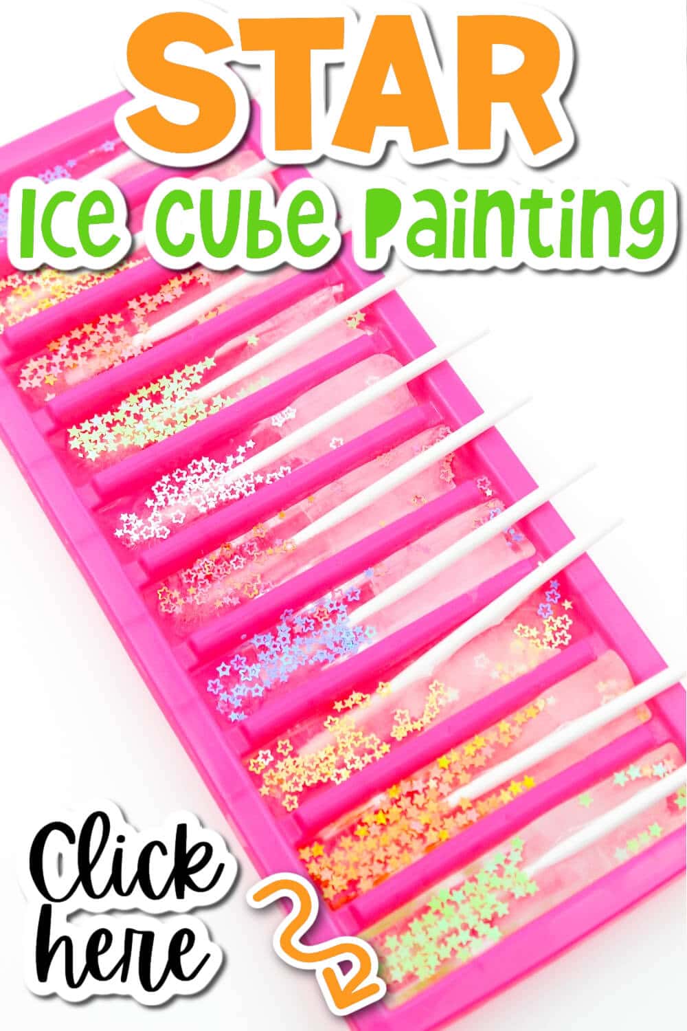Easy Star Ice Cube Painting for Kids