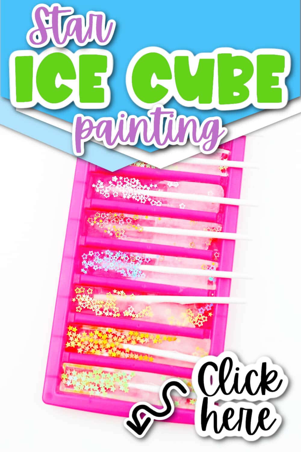 Easy Star Ice Cube Painting for Kids