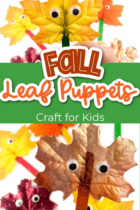 Fall Puppet Ideas Fall Leaf Puppet Craft for Preschoolers - Life Over C's