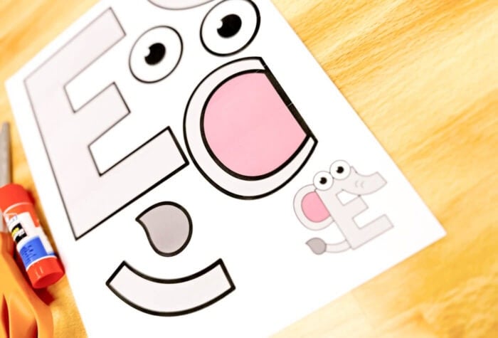 free-printable-uppercase-letter-e-craft-template