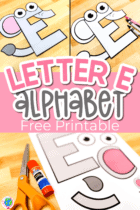 Free Printable Uppercase Letter E Craft Template