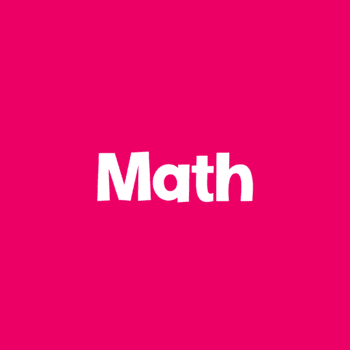 dark pink square icon text says [math]
