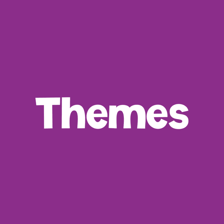 hands on preschool and kindergarten themes for learning purple square icon text says [themes]