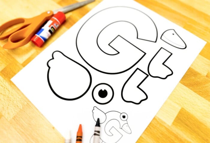 Free Printable Uppercase Letter G Craft Template free-printable-uppercase-letter-g-craft-template