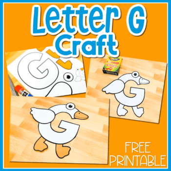letter g is for goose alphabet craft for preschool