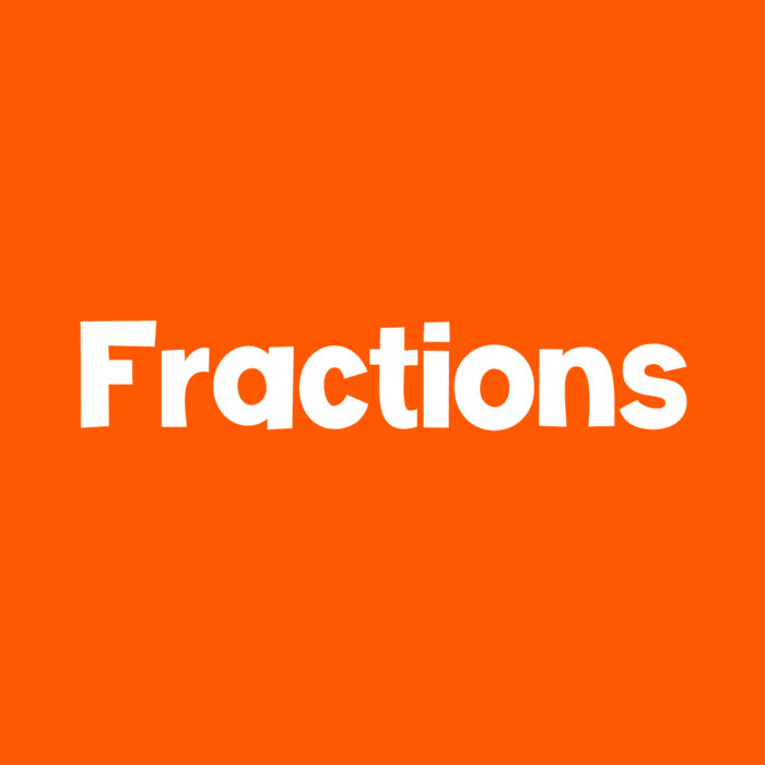 dark orange square icon text says [fractions]
