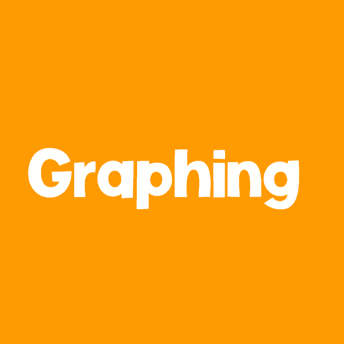 light orange square icon text says [graphing]