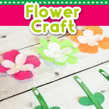 easy spring theme cupcake liner flowers craft for kids