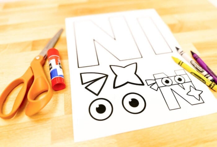 free-printable-uppercase-letter-n-craft-template for Letter N Template Free Printable Free Printable Uppercase Letter N Craft Template for Letter N Template Free Printable