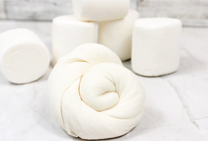 close up of marshmallow slime for kids