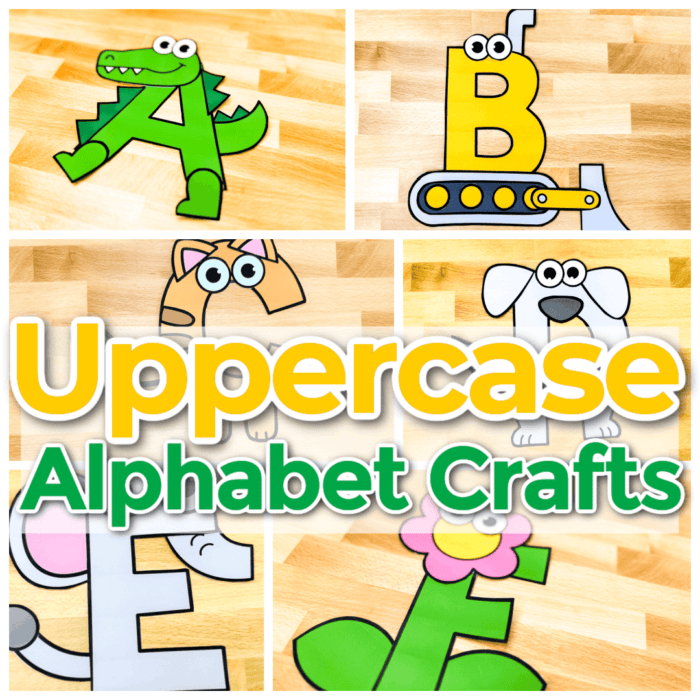 uppercase alphabet paper crafts letter crafts for letters a-z