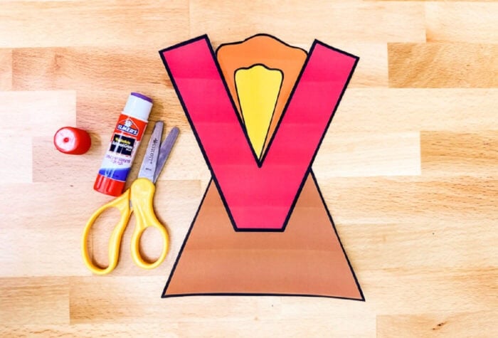Free Printable Uppercase Letter V Craft Template 🌋 free-printable-uppercase-letter-v-craft-template