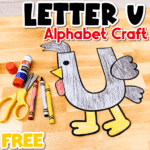 Free Printable Uppercase Letter X Craft Template 🦊
