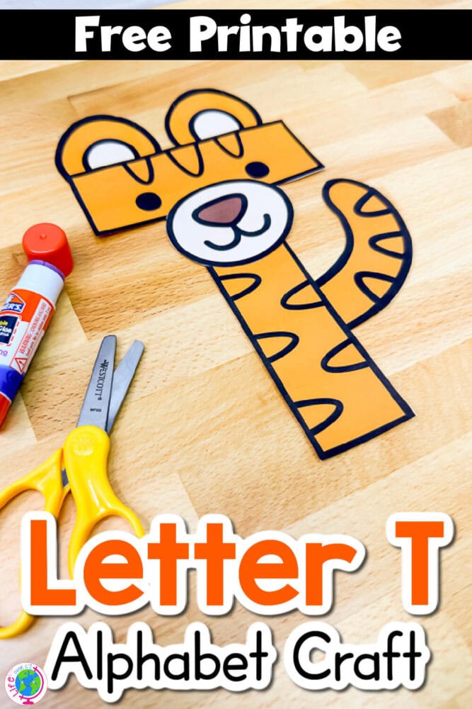 Free Printable Uppercase Letter T Craft Template Life Over C #39 s