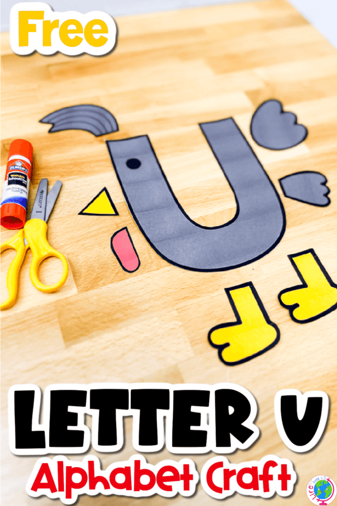 u is for umbrella bird free printable uppercase letter u craft for preschool alphabet activities