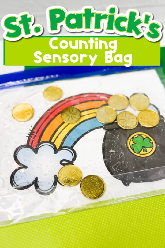 free printable st. patrick's day counting activity for a st. patrick's day sensory bag