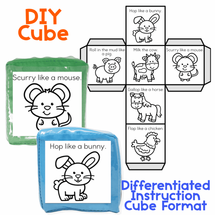 farm animal gross motor brain break bundle
